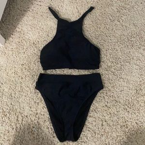 Black Two-Piece Swimsuit